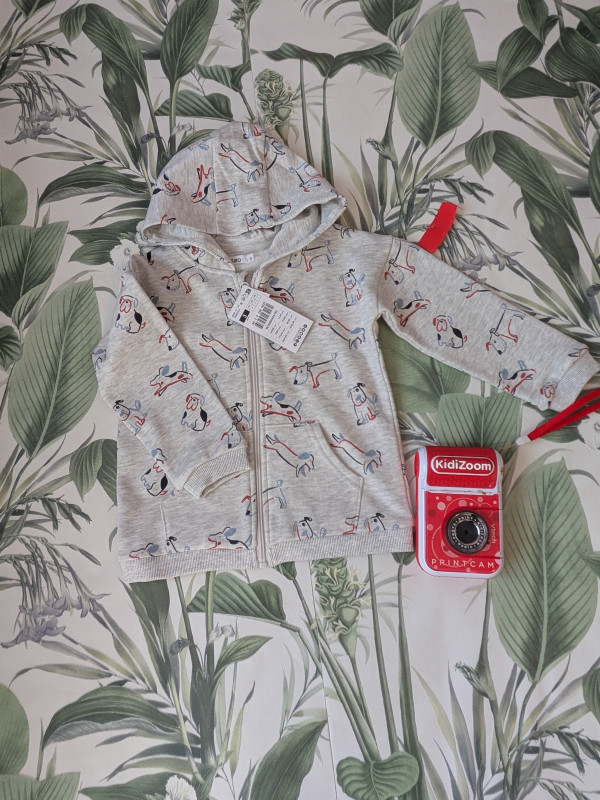 Veste imprimée à capuche garçon 3-4 ans