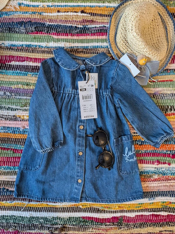 Robe jeans fille 18 mois