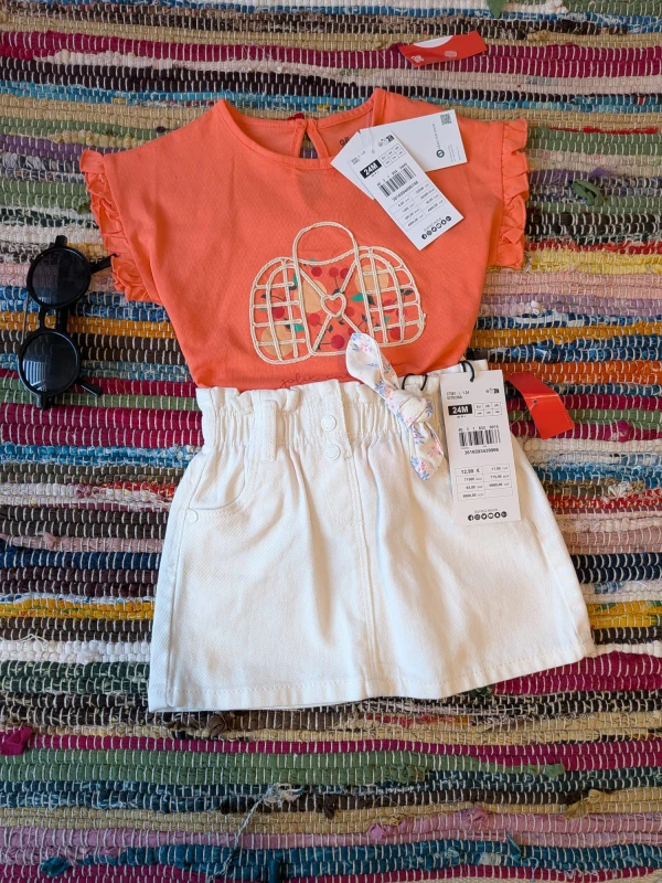 Ensemble  2 pièces  filles 24  mois