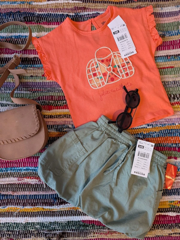 Ensemble 2 pièces  filles 24 mois